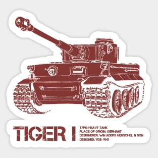 Tiger 1 | World War 2 Tank Sticker